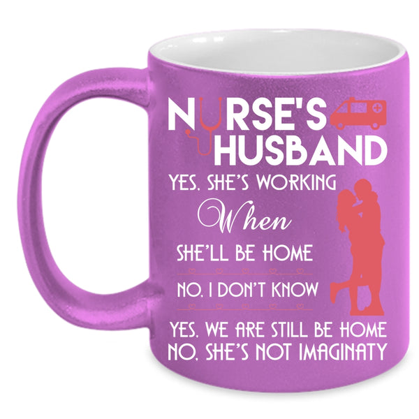 Nurse's Husband Coffee Mug, Awesome Nurse's Husband Coffee Cup