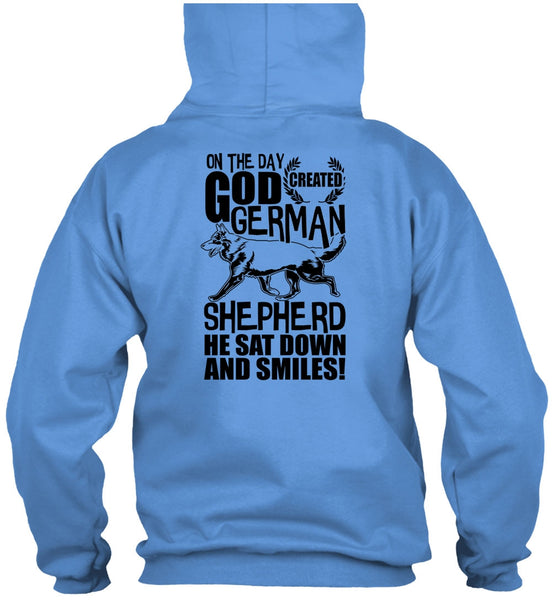 God Created German Shepherd T Shirt, I Love Dog T Shirt