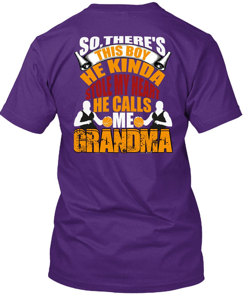 He Kinda Stole My Heart T Shirt, He Calls Me Grandma T Shirt