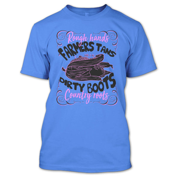 Rough Hands Farmers Tans T Shirt, Coolest Farmer T Shirt