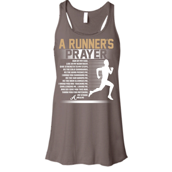 A Runner's Prayer T Shirt, Run By Myside Tank Top