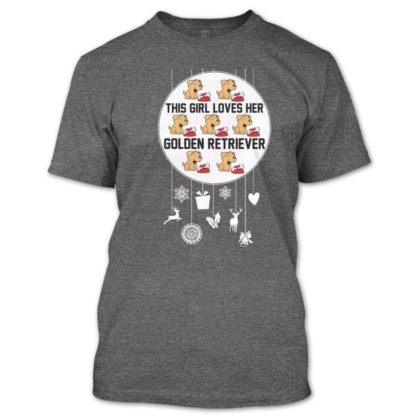 This Girl Loves Her Golden Retriever T Shirt, Coolest Dog Lover T Shirt