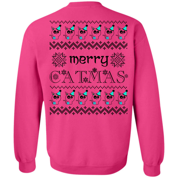 Happy New Year T Shirt, Merry Catmas Sweatshirt