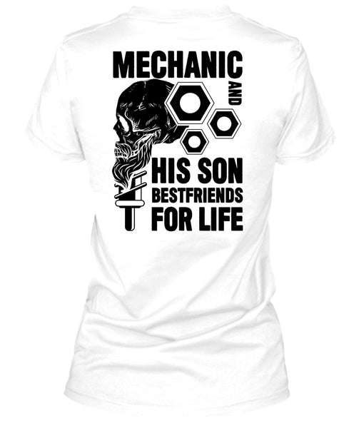 Mechanic And His Son Best Friend T Shirt, I Love Mechanic T Shirt