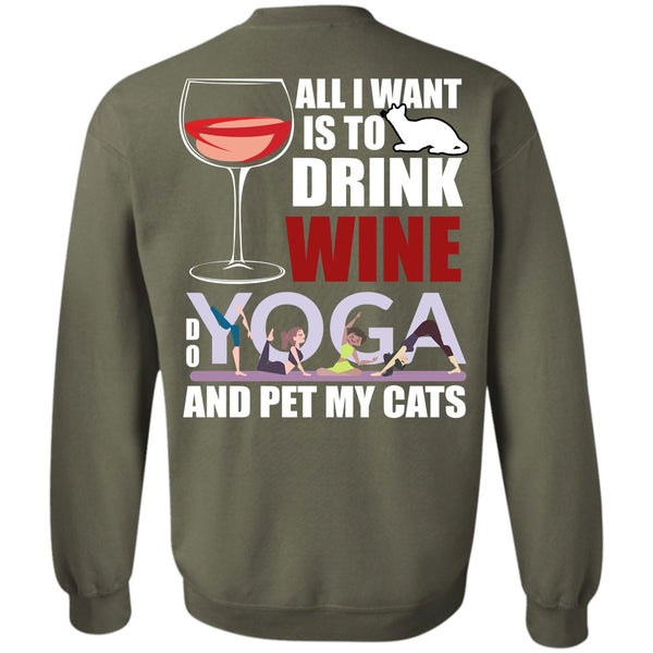Yoga And Pet My Cats T Shirt, I Love Yoga Sweatshirt