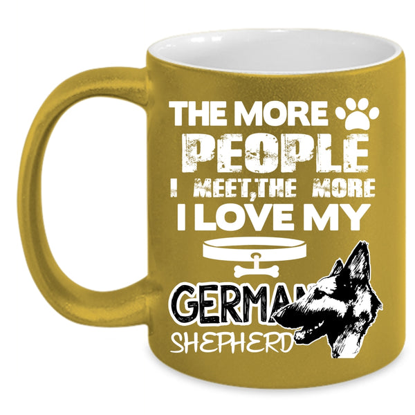 I Love My German Shepherd Coffee Mug, Dog Lovers Coffee Cup