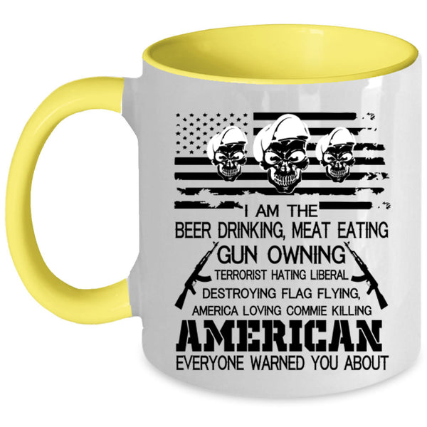 American Flag Coffee Mug, I Am The Beer Drinking Accent Mug