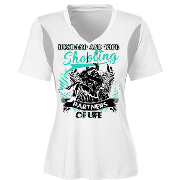 Husband And Wife Shooting Partners Of Life T Shirt, I Love Husband T Shirt, Awesome T-Shirts