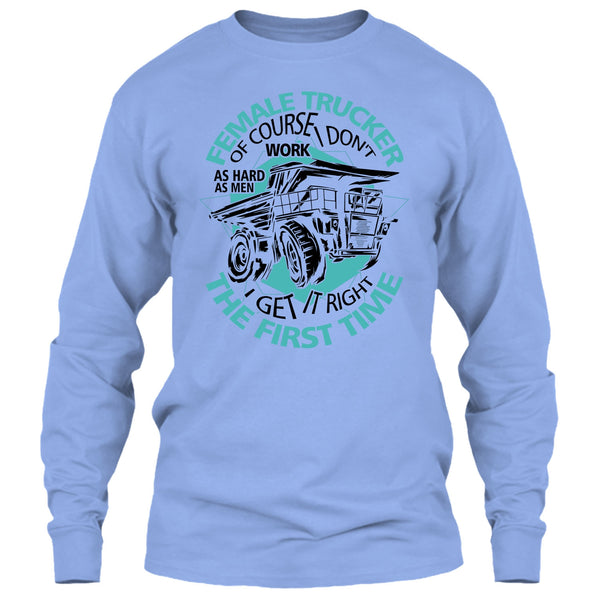 Female Trucker T Shirt, Coolest Female Trucker T Shirt