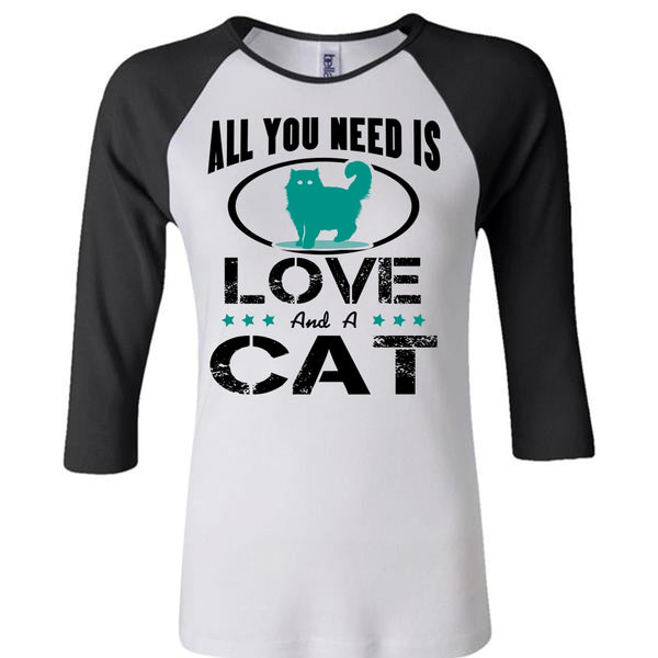 All You Need Is Love And A Cat T Shirt, Cool Pets T Shirt, I Love Cat T Shirt