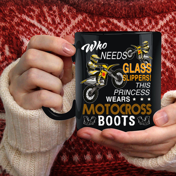 This Princess Wears Motocross Boots Coffee Mug, Cute Girls Coffee Cup