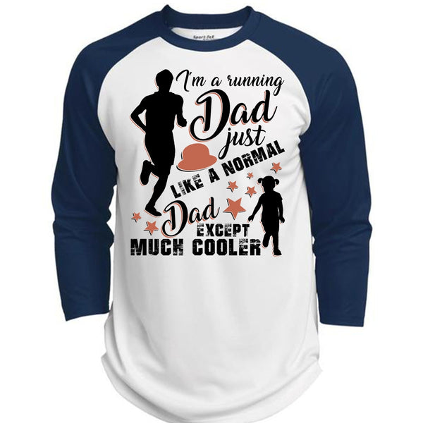 I'm A Running Dad T Shirt, I Love Running T Shirt, Awesome T-Shirts  (Polyester Game Baseball Jersey)