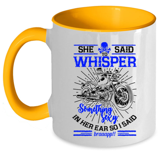 Cool Gift For My Daughter Coffee Mug, Awesome Biker Girls Accent Mug