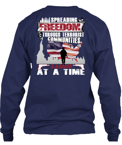 Spreading Freedom T Shirt, Being A Veteran T Shirt