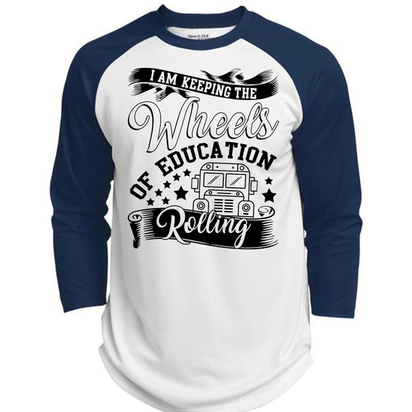 Wheels Of Education Rolling T Shirt, I Love Bus T Shirt, Awesome T-Shirts  (Polyester Game Baseball Jersey)