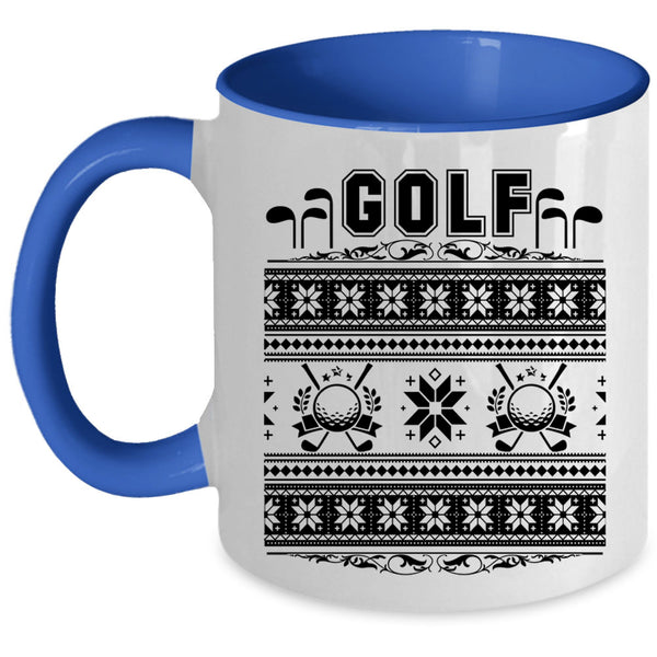 Christmas Gift For Golfer Coffee Mug, Golf Accent Mug