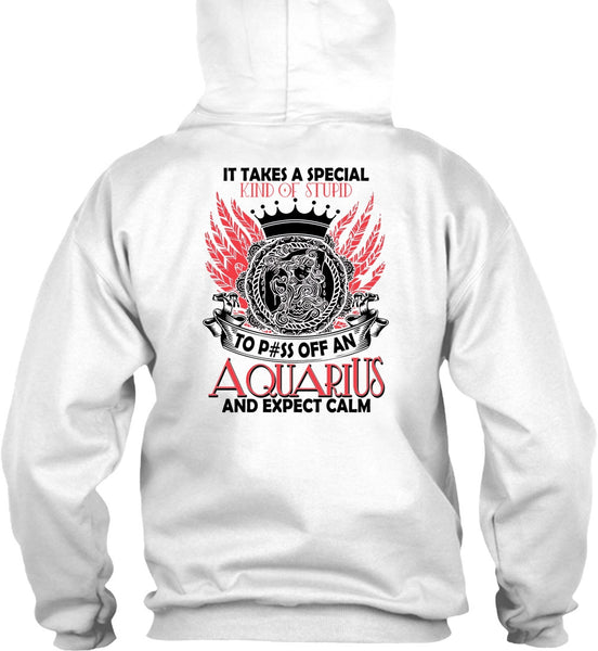 Aquarius And Expect Calm T Shirt, I Love Aquarius T Shirt