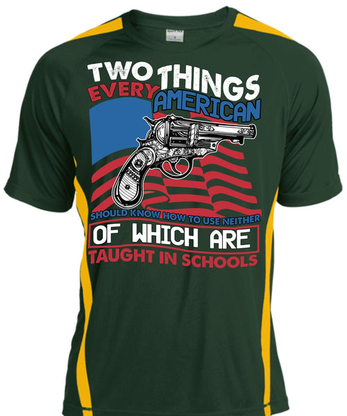 Two Things Every American T Shirt, Being A Gunner T Shirt, Cool Shirt