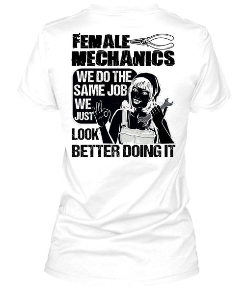 Female Mechanics T Shirt, I Love Mechanic T Shirt
