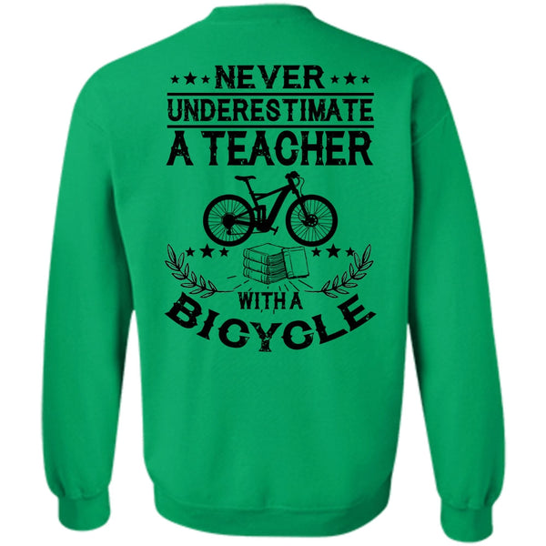 I Love Teaching T Shirt, Teacher With A Bicycle Sweatshirt