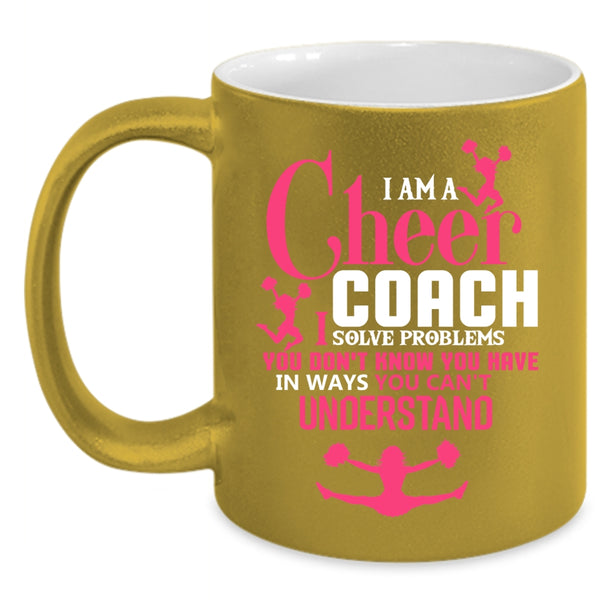 I Am A Cheer Coach Coffee Mug, Awesome Cheer Coach Coffee Cup