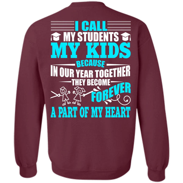 Part Of My Heart T Shirt, I Love Teacher Sweatshirt
