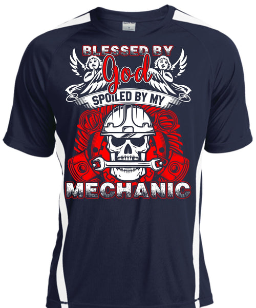 God Spoiled By My Mechanic T Shirt, I Love Mechanic T Shirt, Cool Shirt