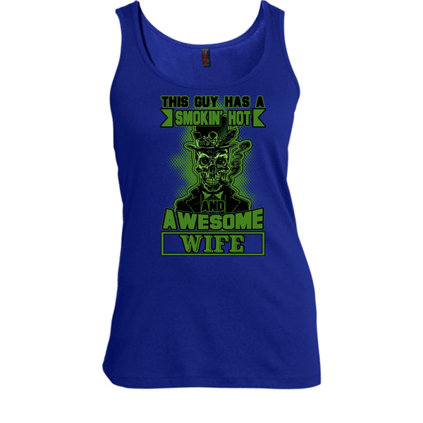 Smoking Hot And Awesome Wife T Shirt, Funny Husband Tank Top