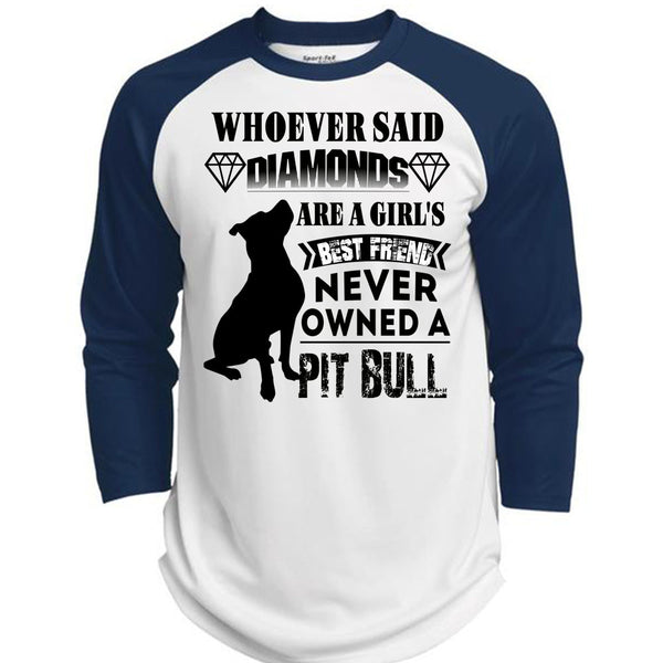 Diamonds Are A Girl's Best Friend T Shirt, I Love Dogs T Shirt, Awesome T-Shirts  (Polyester Game Baseball Jersey)