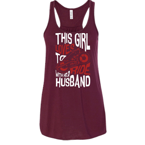This Girl Loves To Ride With Her Husaband T Shirt, Rider T Shirt, Cool T Shirt