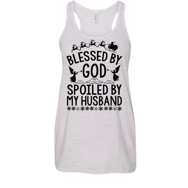 Blessed By God T Shirt, Merry Christmas Gift Tank Top