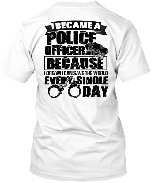 A black t-shirt with the shopify logo