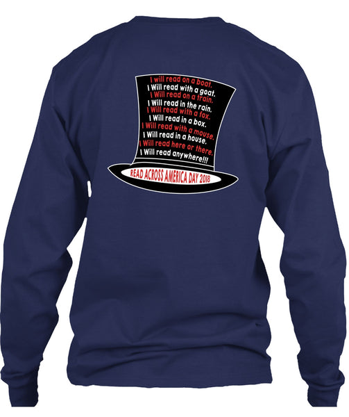 The Cat in the Hat T Shirt, I Will Read With A Goat T Shirt, Dr. Seuss T Shirt, I Will Read Here Or There T Shirt