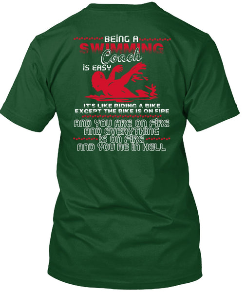 Being A Swimming Coach T Shirt, You're In Hell T Shirt