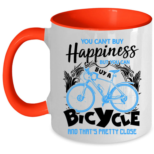 Bicycle Make Me Happy Coffee Mug, You Can Buy A Bicycle Accent Mug