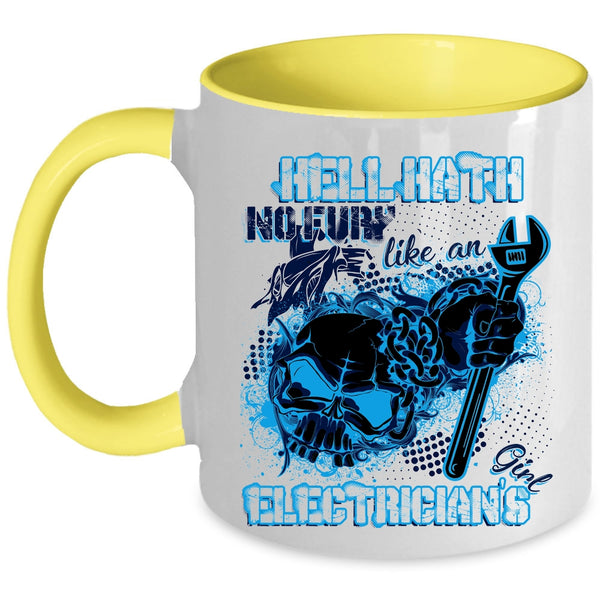 Awesome Electrician's Girl Coffee Mug, Electrician's Girl Accent Mug