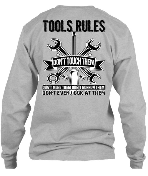 Tools Rules Don't Touch Them T Shirt, I Love Mechanic T Shirt