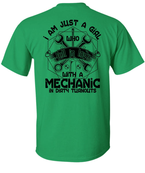 I Am Just A Girl T Shirt, I Love Mechanic T Shirt