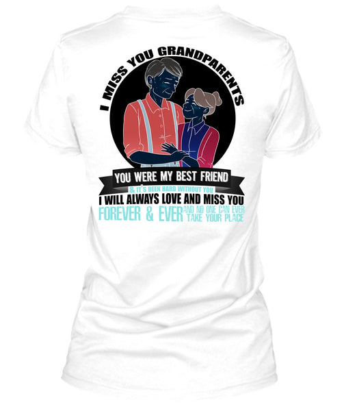 I Miss You Grandparents T Shirt, I Love Nana T Shirt
