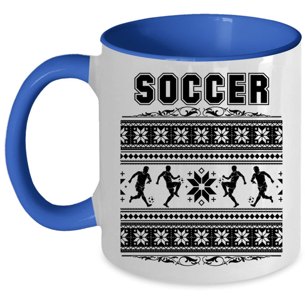 Noel Christmas Coffee Mug, Cool Soccer Accent Mug