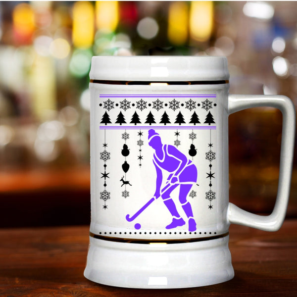 Merry Little Christmas Beer Stein 22oz, I Love Hockey Beer Mug