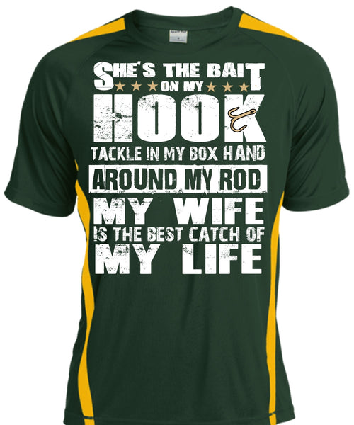 She's The Bait On My Hook T Shirt, My Wife Is The Best Catch T Shirt, Cool Shirt