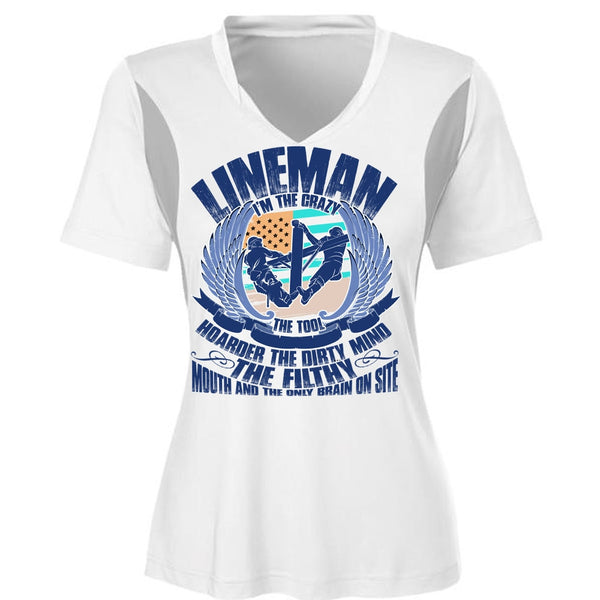 Lineman I'm The Crazy The Tools T Shirt, I Love Lineman T Shirt, Awesome T-Shirts