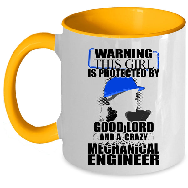 Couple Coffee Mug, This Girl Is Protected By A Mechanical Engineer Accent Mug
