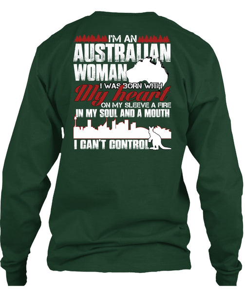 I'm An Australian Woman T Shirt, I Can't Control T Shirt