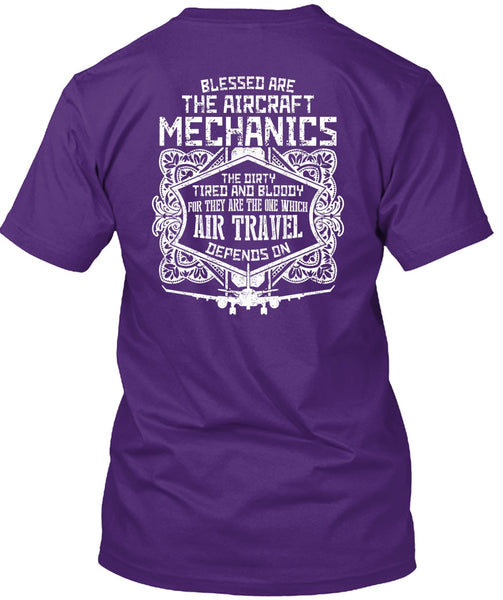 Blessed Are The Aircraft Mechanics T Shirt, Air Travel T Shirt