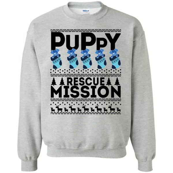Dog Merry Christmas T Shirt, Puppy Rescue Mission Sweatshirt