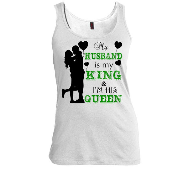 My Husband Is My King T Shirt, Gift For Wife T Shirt, Awesome t-shirts