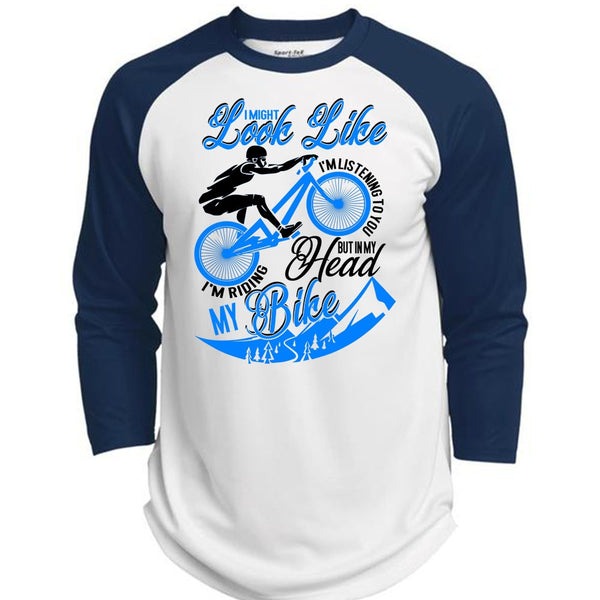 I'm Riding My Bike T Shirt, I Love Biker T Shirt, Awesome T-Shirts  (Polyester Game Baseball Jersey)