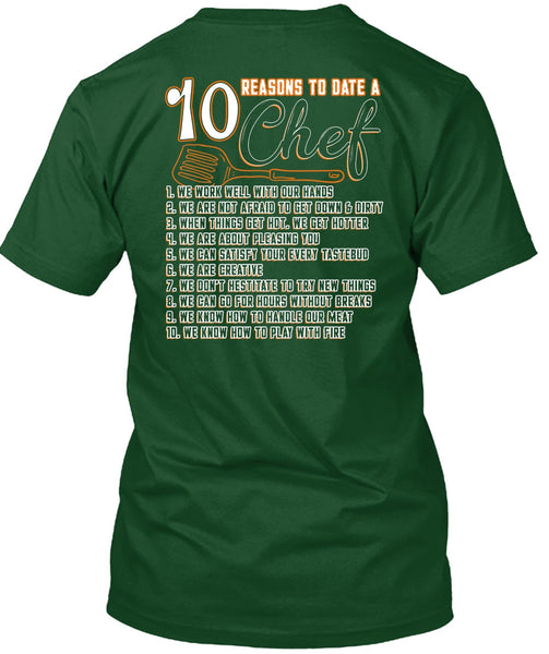 10 Reasons To Date A 10 Chef T Shirt, Play With Fire T Shirt